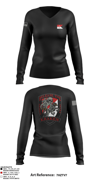 Women's Long Sleeve Vneck Shirt, , Army, Teamtime, Team time, sublimation, custom sports apparel, team uniforms, spirit wear, spiritwear, sports uniforms, custom shirts, team store, custom team store, fundraiser sports, apparel fundraiser