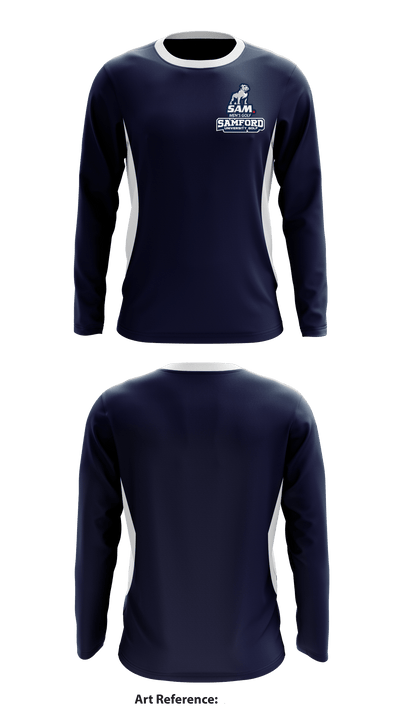 Samford University Golf 40611430 Long Sleeve Performance Shirt - 1