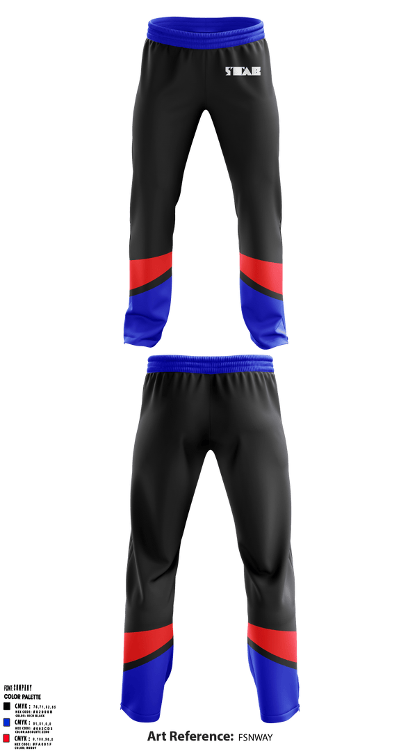Sweatpants, STAB, Ice Hockey, Teamtime, Team time, sublimation, custom sports apparel, team uniforms, spirit wear, spiritwear, sports uniforms, custom shirts, team store, custom team store, fundraiser sports, apparel fundraiser