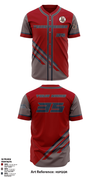 Full Button Baseball Jersey, Texas Premier Baseball, Baseball, Teamtime, Team time, sublimation, custom sports apparel, team uniforms, spirit wear, spiritwear, sports uniforms, custom shirts, team store, custom team store, fundraiser sports, apparel fundraiser