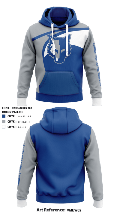 Kyle Lehman High School Swimming 62684356 Hoodie - 2