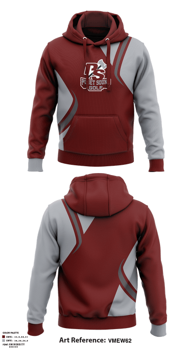 University Of Puget Sound Golf 64756350 Hoodie - 1