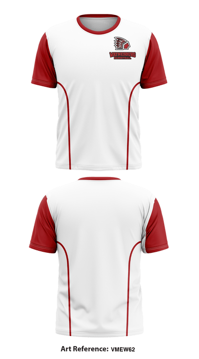 Waynesburg Central High School Basketball 68978965 Short Sleeve Performance Shirt - 1