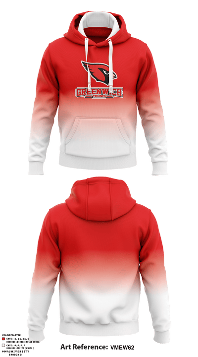 Greenwich High School Tennis 37649178 Hoodie - 1