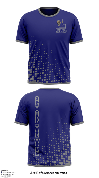 Luella High School Swimming 42999837 Short Sleeve Performance Shirt - 1