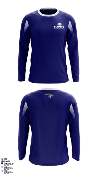 Long Sleeve Performance Shirt, St. Mary’s Jaguars, Women's Basketball, Teamtime, Team time, sublimation, custom sports apparel, team uniforms, spirit wear, spiritwear, sports uniforms, custom shirts, team store, custom team store, fundraiser sports, apparel fundraiser