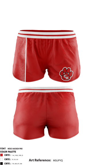 Women's Shorts, Colleyville Heritage High School Cheer, , Teamtime, Team time, sublimation, custom sports apparel, team uniforms, spirit wear, spiritwear, sports uniforms, custom shirts, team store, custom team store, fundraiser sports, apparel fundraiser