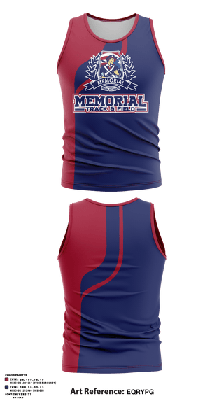 Tank Top, Memorial High School Track, Track & Field, Teamtime, Team time, sublimation, custom sports apparel, team uniforms, spirit wear, spiritwear, sports uniforms, custom shirts, team store, custom team store, fundraiser sports, apparel fundraiser