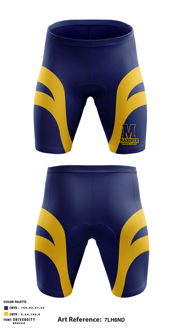 Men's Compression Shorts, Mariner High School Wrestling, Wrestling, Teamtime, Team time, sublimation, custom sports apparel, team uniforms, spirit wear, spiritwear, sports uniforms, custom shirts, team store, custom team store, fundraiser sports, apparel fundraiser