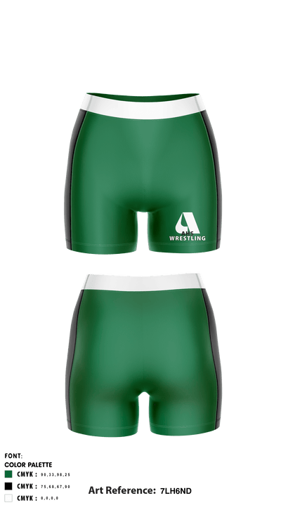 Aiea High School Wrestling 79734780 Compression Shorts - 1