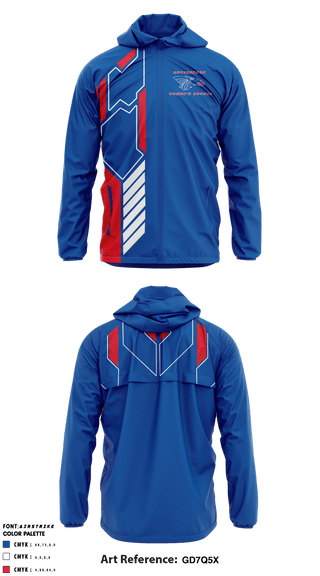 Windbreaker, Hutchinson Community College Soccer, Women's Soccer, Teamtime, Team time, sublimation, custom sports apparel, team uniforms, spirit wear, spiritwear, sports uniforms, custom shirts, team store, custom team store, fundraiser sports, apparel fundraiser
