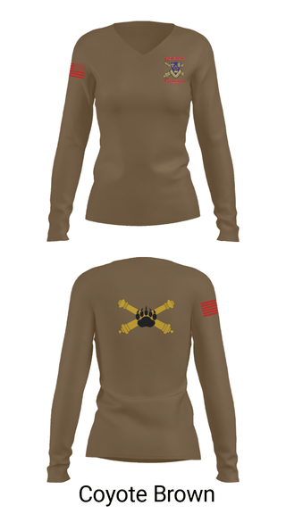 Women's Long Sleeve Vneck Shirt, , Army, Teamtime, Team time, sublimation, custom sports apparel, team uniforms, spirit wear, spiritwear, sports uniforms, custom shirts, team store, custom team store, fundraiser sports, apparel fundraiser