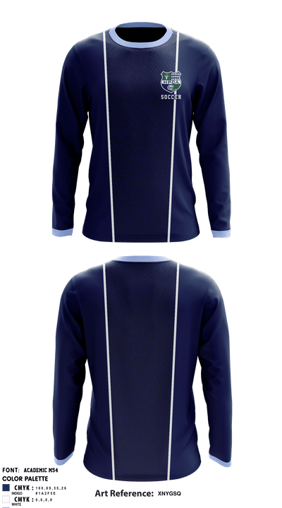 High Point Christian Academy 81980532 Long Sleeve Performance Shirt - 1