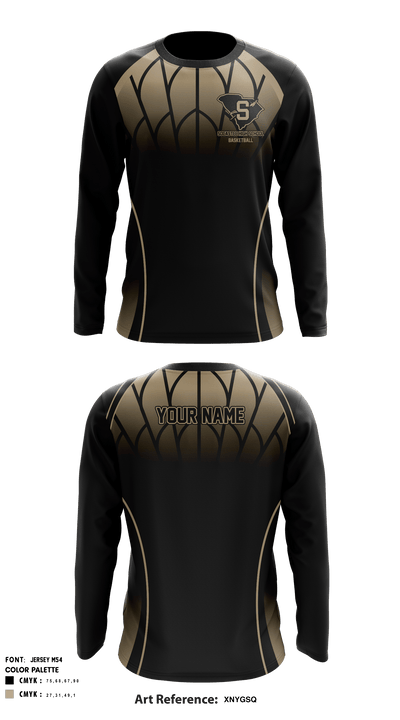 Socastee High School Basketball 12808099 Long Sleeve Shooting Shirt - 1