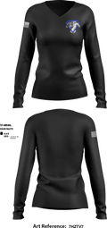 Florence County Detention Center 76601809 Women's Long Sleeve V-neck Shirt - 1