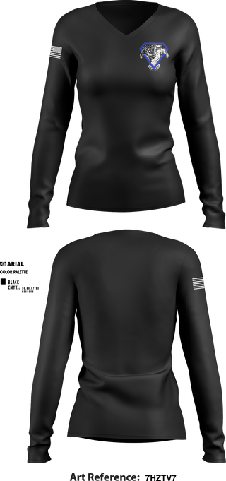Women's Long Sleeve Vneck Shirt, , Police, Teamtime, Team time, sublimation, custom sports apparel, team uniforms, spirit wear, spiritwear, sports uniforms, custom shirts, team store, custom team store, fundraiser sports, apparel fundraiser