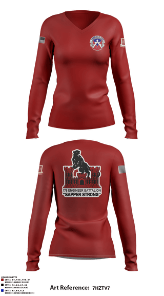 Women's Long Sleeve Vneck Shirt, , Army, Teamtime, Team time, sublimation, custom sports apparel, team uniforms, spirit wear, spiritwear, sports uniforms, custom shirts, team store, custom team store, fundraiser sports, apparel fundraiser