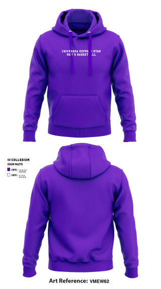 Hoodie, Chickasha Express Star - Basketball, Men's Basketball, Teamtime, Team time, sublimation, custom sports apparel, team uniforms, spirit wear, spiritwear, sports uniforms, custom shirts, team store, custom team store, fundraiser sports, apparel fundraiser