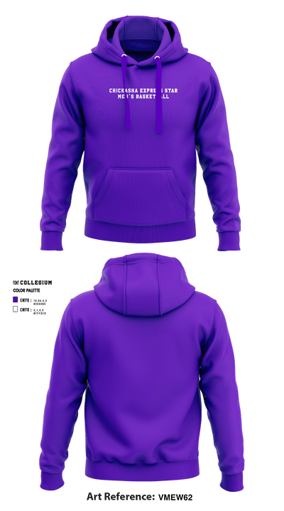 Chickasha Express Star - Basketball 43243826 Hoodie - 1
