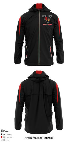 Windbreaker, Verdigris Youth Football and Cheer, Football, Teamtime, Team time, sublimation, custom sports apparel, team uniforms, spirit wear, spiritwear, sports uniforms, custom shirts, team store, custom team store, fundraiser sports, apparel fundraiser