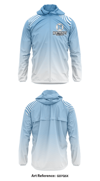 Windbreaker, Northeast Soccer, Men's Soccer, Teamtime, Team time, sublimation, custom sports apparel, team uniforms, spirit wear, spiritwear, sports uniforms, custom shirts, team store, custom team store, fundraiser sports, apparel fundraiser