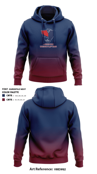 Freedom Girls Weightlifting 91032848 Hoodie - 1