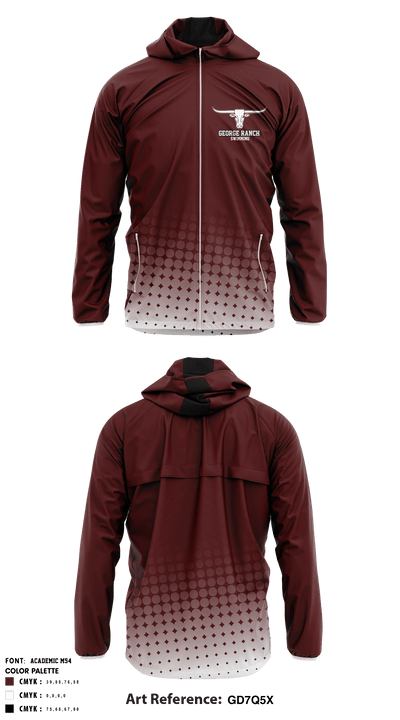 George Ranch High School Swimming 18694382 Windbreaker - 1