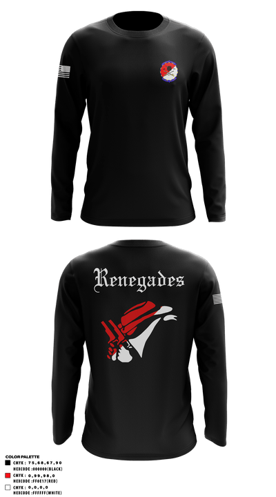 Alpha Troop 2-6 Cav Renegades 60114489 Long Sleeve Performance Shirt - 1
