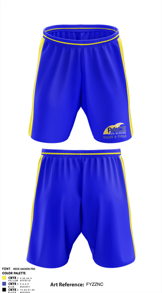 Athletic Shorts With Pockets, Pace Track & Field, Track & Field, Teamtime, Team time, sublimation, custom sports apparel, team uniforms, spirit wear, spiritwear, sports uniforms, custom shirts, team store, custom team store, fundraiser sports, apparel fundraiser