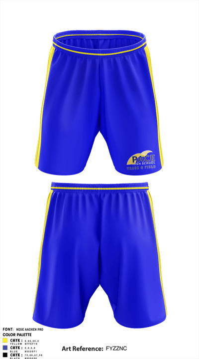 Pace Track & Field 65593102 Athletic Shorts With Pockets - 2