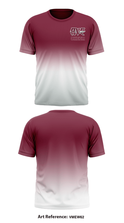 Antelope Valley College Cheer 93322524 Short Sleeve Performance Shirt - 1
