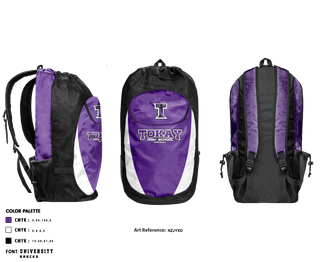 Gear Bag, Tokay High School Football, Football, Teamtime, Team time, sublimation, custom sports apparel, team uniforms, spirit wear, spiritwear, sports uniforms, custom shirts, team store, custom team store, fundraiser sports, apparel fundraiser