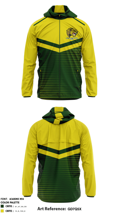 Falls Church High School Cheer 79566332 Windbreaker - 1