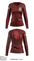 71st Battalion 72308651 Women's Long Sleeve V-neck Shirt - 1
