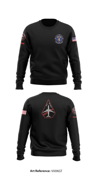 Crew Neck Sweatshirt, VP-10 Red Lancers, Navy, Teamtime, Team time, sublimation, custom sports apparel, team uniforms, spirit wear, spiritwear, sports uniforms, custom shirts, team store, custom team store, fundraiser sports, apparel fundraiser