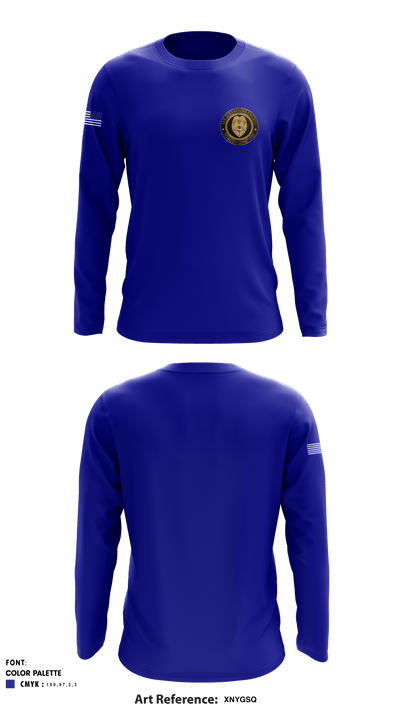San Bernardino County Probation 39950510 Long Sleeve Performance Shirt - 1