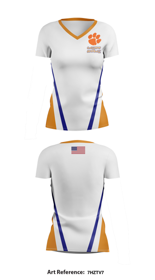 Galion Softball 11910760 Women's Short Sleeve V-neck Shirt - 1