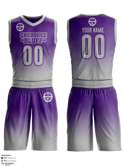 Cherokee Bluff High School Basketball 34197099 Basketball Uniform - 2