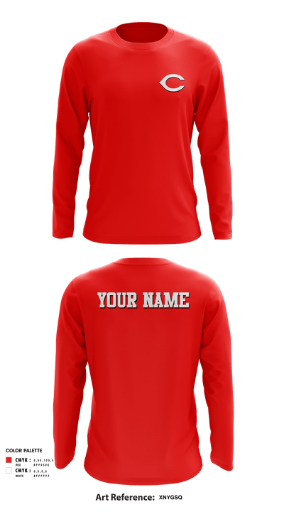 Chesapeake Reds 39590846 Long Sleeve Performance Shirt - 2