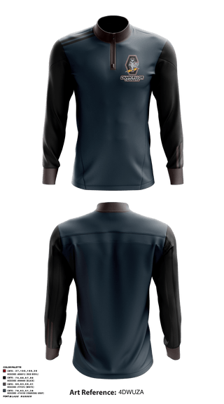 Quarter Zip Jacket, Chancellor Chargers, Wrestling, Teamtime, Team time, sublimation, custom sports apparel, team uniforms, spirit wear, spiritwear, sports uniforms, custom shirts, team store, custom team store, fundraiser sports, apparel fundraiser