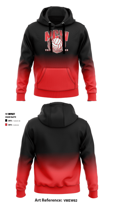 NCWVBC Volleyball 91893298 Hoodie - 1