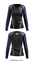 Hendrickson High School 62261568 Women's Long Sleeve V-neck Shirt - 1