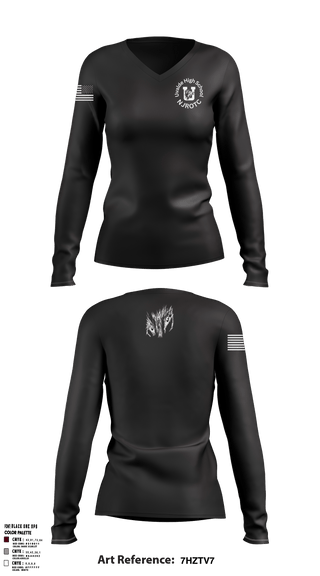 Women's Long Sleeve Vneck Shirt, , Navy, Teamtime, Team time, sublimation, custom sports apparel, team uniforms, spirit wear, spiritwear, sports uniforms, custom shirts, team store, custom team store, fundraiser sports, apparel fundraiser