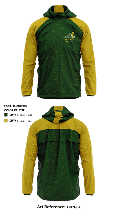 Rogue River Senior High School Softball 6081339 Windbreaker - 1