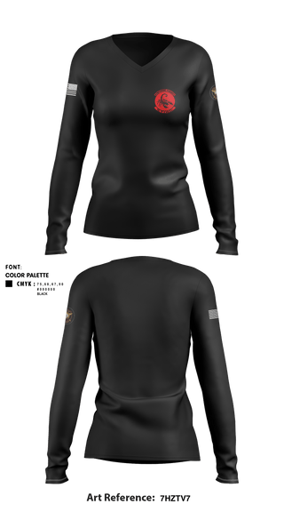 Women's Long Sleeve Vneck Shirt, , Police, Teamtime, Team time, sublimation, custom sports apparel, team uniforms, spirit wear, spiritwear, sports uniforms, custom shirts, team store, custom team store, fundraiser sports, apparel fundraiser
