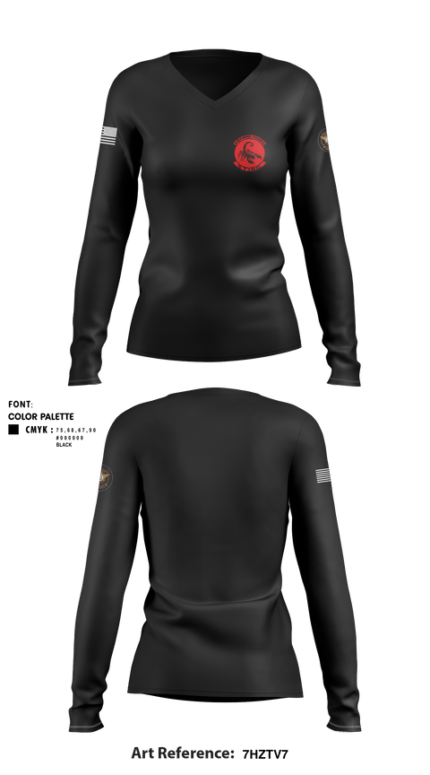 Women's Long Sleeve Vneck Shirt, , Police, Teamtime, Team time, sublimation, custom sports apparel, team uniforms, spirit wear, spiritwear, sports uniforms, custom shirts, team store, custom team store, fundraiser sports, apparel fundraiser