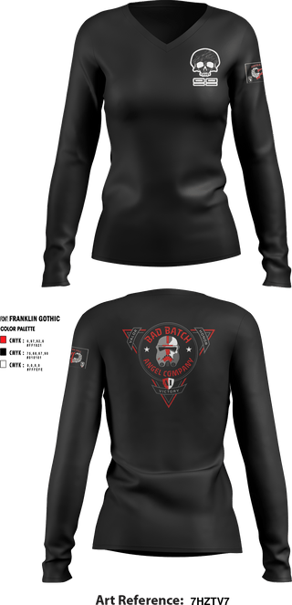 Women's Long Sleeve Vneck Shirt, , Army, Teamtime, Team time, sublimation, custom sports apparel, team uniforms, spirit wear, spiritwear, sports uniforms, custom shirts, team store, custom team store, fundraiser sports, apparel fundraiser