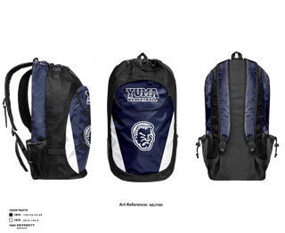 Gear Bag, Yuma High School Basketball, Men's Basketball, Teamtime, Team time, sublimation, custom sports apparel, team uniforms, spirit wear, spiritwear, sports uniforms, custom shirts, team store, custom team store, fundraiser sports, apparel fundraiser