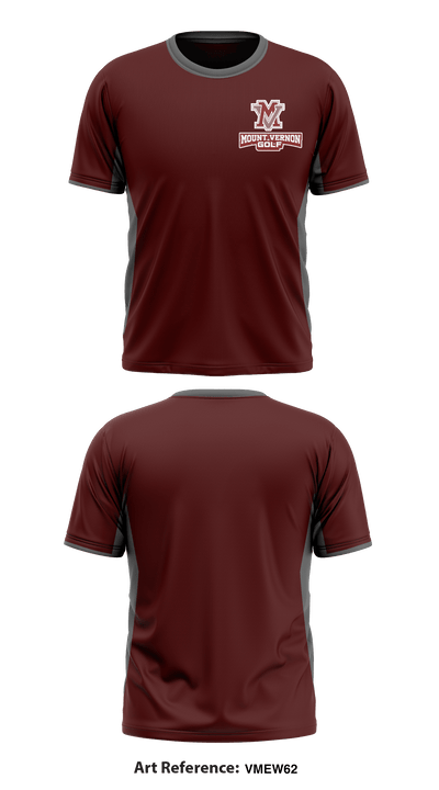 Mount Vernon Golf 75885253 Short Sleeve Performance Shirt - 1