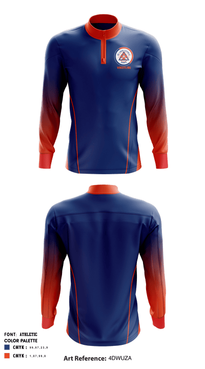 Saint Louis Catholic High School Wrestling 83842390 Quarter Zip Jacket - 1